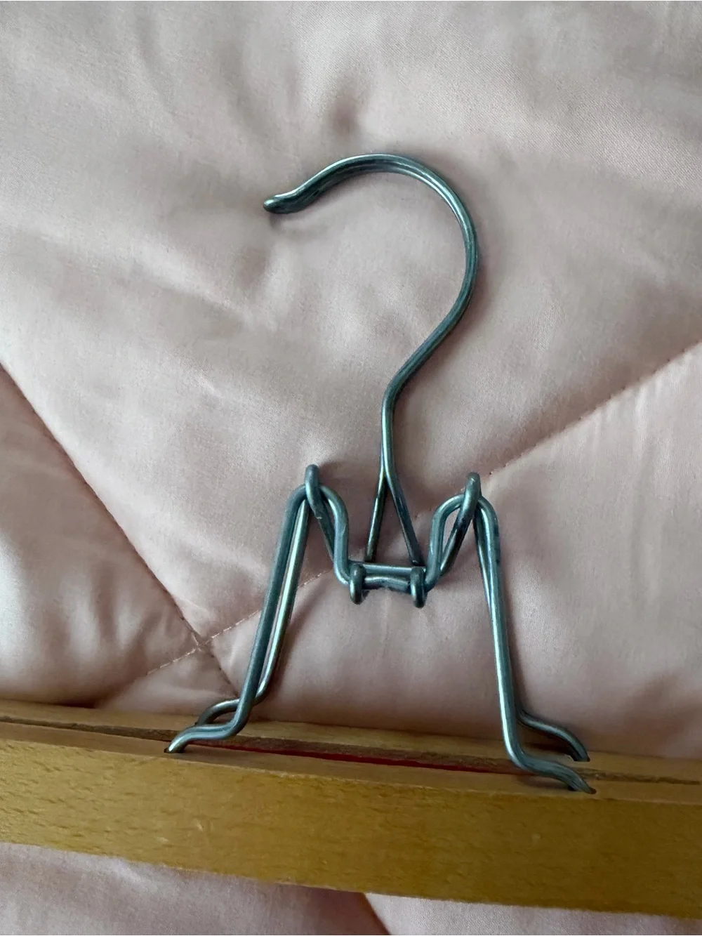 Wooden Clip Hangers with Metal Clips - Natural Wood